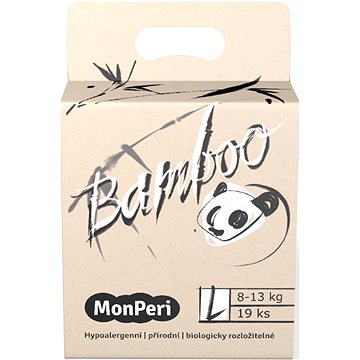 MonPeri Bamboo EKO L (vel. 4) 8–13 kg 19 ks (8594169731537)