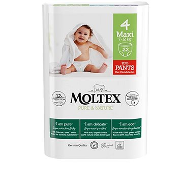 MOLTEX Natahovací plenkové kalhotky Maxi 7-12 kg (22 ks) (5411416058489)