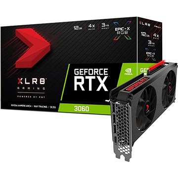 PNY GeForce RTX 3060 12GB XLR8 Gaming REVEL EPIC-X RGB Dual Fan Edition (VCG306012DFXPPB)