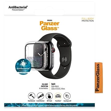 PanzerGlass Full Protection pro Apple Watch 4/5/6/SE 44mm (čirý rámeček) (3643)
