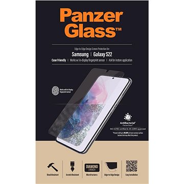 PanzerGlass Samsung Galaxy S22 (celolepené s funkčním otiskem prstů) (7293)