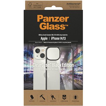 PanzerGlass ClearCase Apple iPhone 14 (Black edition) (0405)