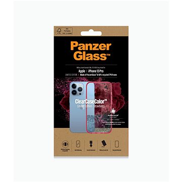 PanzerGlass ClearCaseColor Apple iPhone 13 Pro (červený - Strawberry) (0340)