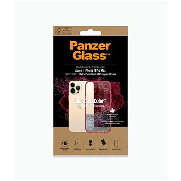 PanzerGlass ClearCaseColor Apple iPhone 13 Pro Max (červený - Strawberry) (0345)
