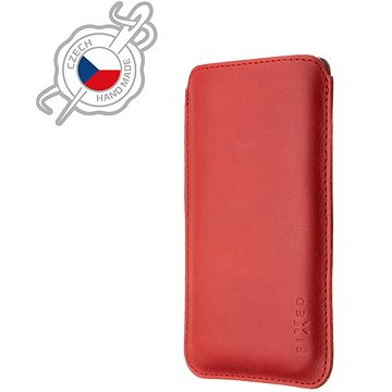 FIXED Slim Torcello vyrobené z pravé kůže pro Apple iPhone 12/12 Pro/13/13 Pro červené (FIXSLM2-558-RD)