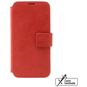 FIXED ProFit z pravé hovězí kůže pro Apple iPhone 14 červené (FIXPFIT2-928-RD)