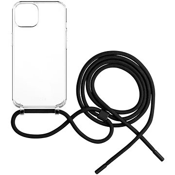 FIXED Pure Neck AntiUV s černou šňůrkou na krk pro Apple iPhone 14 Plus (FIXPUN-929-BK)