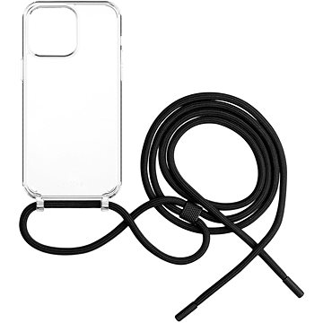 FIXED Pure Neck AntiUV s černou šňůrkou na krk pro Apple iPhone 14 Pro (FIXPUN-930-BK)
