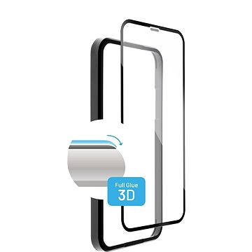 FIXED 3D FullGlue-Cover s aplikátorem pro Apple iPhone XR/11 černé (FIXG3DA-334-BK)