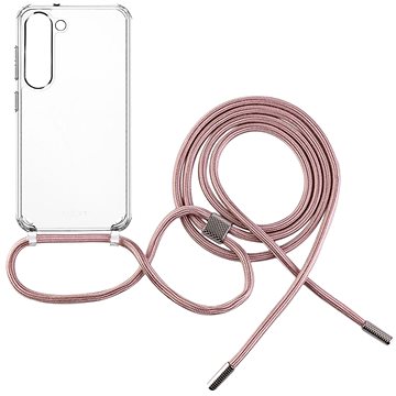 FIXED Pure Neck AntiUV s růžovou šňůrkou na krk pro Samsung Galaxy S23 (FIXPUN-1040-PI)