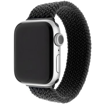 FIXED Elastic Nylon Strap pro Apple Watch 38/40/41mm velikost L černý (FIXENST-436-L-BK)