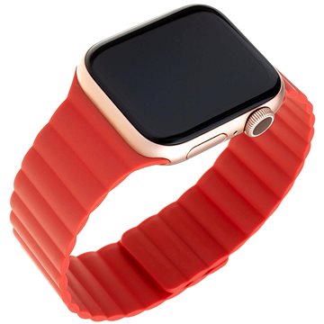 FIXED Silicone Magnetic Strap pro Apple Watch 42/44/45/Ultra 49mm červený (FIXMST-434-RD)