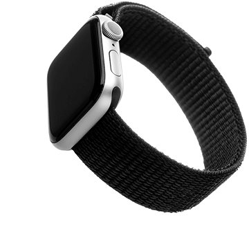 FIXED Nylon Strap pro Apple Watch 42/44/45/Ultra 49mm černý (FIXNST-434-BK)