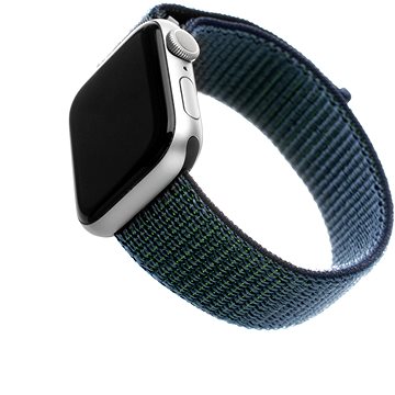 FIXED Nylon Strap pro Apple Watch 42/44/45/Ultra 49mm temně modrý (FIXNST-434-DBL)