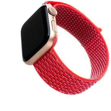 FIXED Nylon Strap pro Apple Watch 42/44/45/Ultra 49mm tmavě růžový (FIXNST-434-DPI)