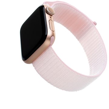 FIXED Nylon Strap pro Apple Watch 42/44/45/Ultra 49mm růžový (FIXNST-434-PI)