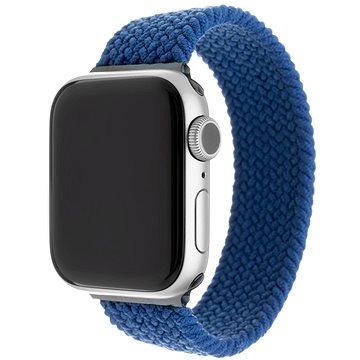 FIXED Elastic Nylon Strap pro Apple Watch 42/44/45/Ultra 49mm velikost L modrý (FIXENST-434-L-BL)