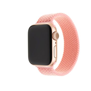 FIXED Elastic Nylon Strap pro Apple Watch 42/44/45/Ultra 49mm velikost L růžový (FIXENST-434-L-PI)