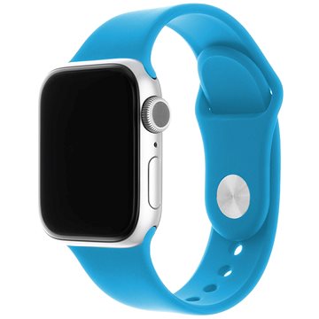 FIXED Silicone Strap SET pro Apple Watch 42/44/45/Ultra 49mm sytě modrý (FIXSST-434-DEBL)