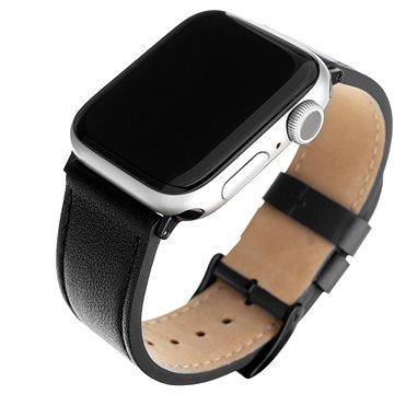 FIXED Leather Strap pro Apple Watch 42/44/45/Ultra 49mm černý (FIXLST-434-BK)