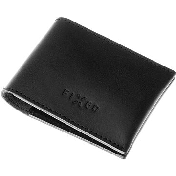 FIXED Wallet z pravé hovězí kůže černá (FIXW-SMMW2-BK)
