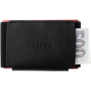 FIXED Tiny Wallet z pravé hovězí kůže černá (FIXW-STN2-BK)
