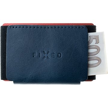 FIXED Tiny Wallet z pravé hovězí kůže modrá (FIXW-STN2-BL)