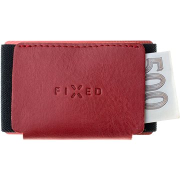 FIXED Tiny Wallet z pravé hovězí kůže červená (FIXW-STN2-RD)