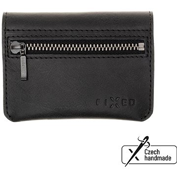 FIXED Tripple Wallet z pravé hovězí kůže černá (FIXW-TR2-BK)