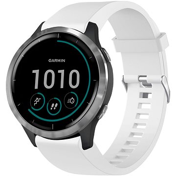FIXED Silicone Strap pro Garmin QuickFit 20mm bílý (FIXSST-QF20MM-WH)