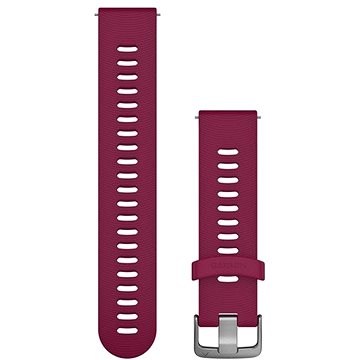 Garmin Quick Release 20 silikonový vínový (stříbrná přezka) (010-11251-1C)
