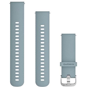 Garmin Quick Release 20 silikonový seafoam navy (stříbrná přezka) (010-12691-06)