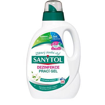 SANYTOL dezinfekční prací gel květinová svěžest 1,7 l (34 praní) (3045206381222)