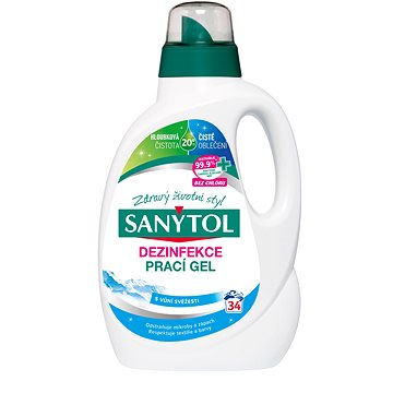 SANYTOL dezinfekční prací gel s vůní svěžesti 1,7 l (34 praní) (3045206381321)