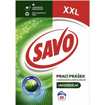 SAVO univerzální prací prášek 4,5 kg (65 praní) (8720181315091)