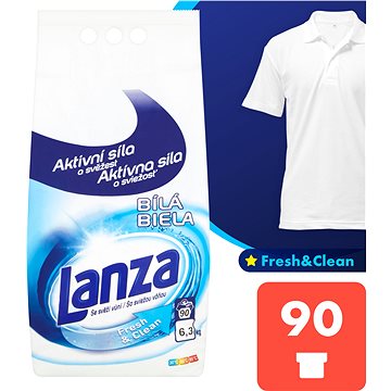 LANZA Fresh&Clean Bílá 6,3 kg (90 praní) (5900627074888)