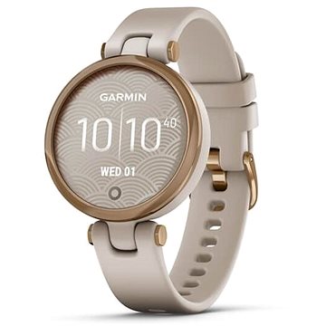 Garmin Lily Sport Rose Gold/Light Sand Silicone Band (010-02384-11)