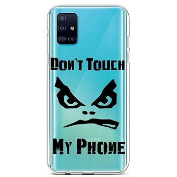 TopQ Samsung A51 silikon Don't Touch průhledný 47959 (Sun-47959)