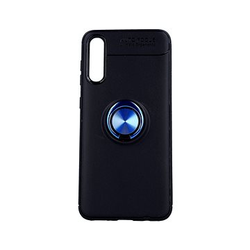 TopQ Samsung A30s silikon černý s modrým prstenem 45942 (Sun-45942)