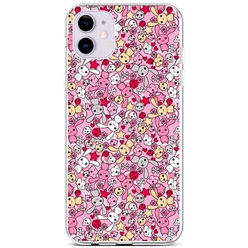 TopQ iPhone 11 silikon Pink Bunnies 45005 (Sun-45005)