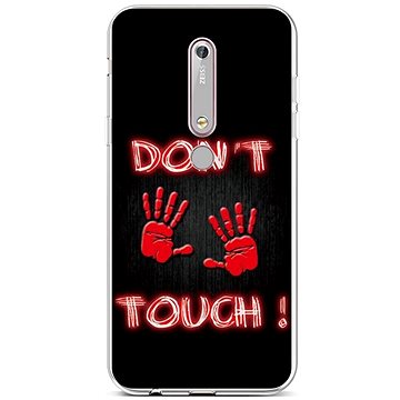 TopQ Nokia 6.1 silikon Don't Touch Red 43461 (Sun-43461)