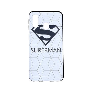 TopQ Samsung A40 3D silikon Bílý Superman 41514 (Sun-41514)