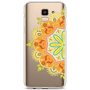 TopQ Samsung J6 silikon Orange Mandala 37880 (Sun-37880)