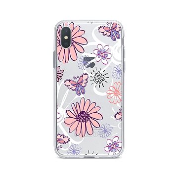 TopQ iPhone XS Max silikon Flowers 33991 (Sun-33991)