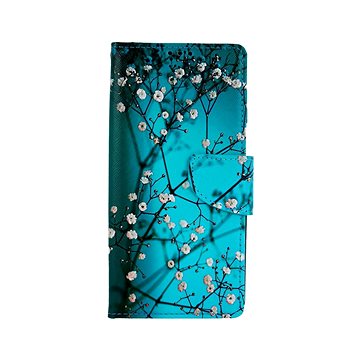 TopQ Xiaomi Redmi Note 9 Pro knížkový Modrý s květy 50624 (Sun-50624)