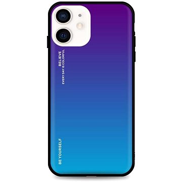 TopQ LUXURY iPhone 12 pevný duhový purpurový 52603 (Sun-52603)