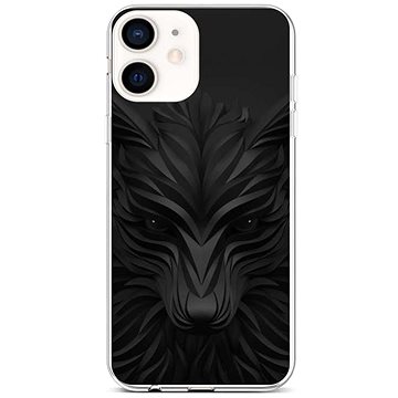 TopQ iPhone 12 mini silikon Černý vlk 53459 (Sun-53459)