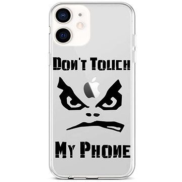 TopQ iPhone 12 mini silikon Don't Touch průhledný 53415 (Sun-53415)