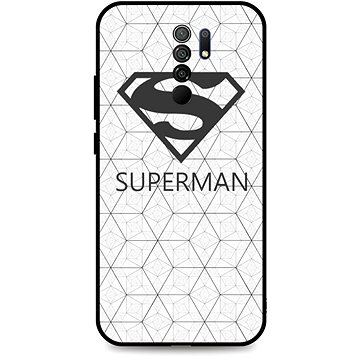 TopQ Xiaomi Redmi 9 3D silikon Bílý Superman 51738 (Sun-51738)