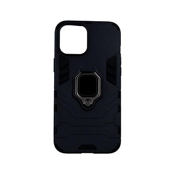 TopQ iPhone 12 Pro Max odolný černý s prstenem 53688 (Sun-53688)